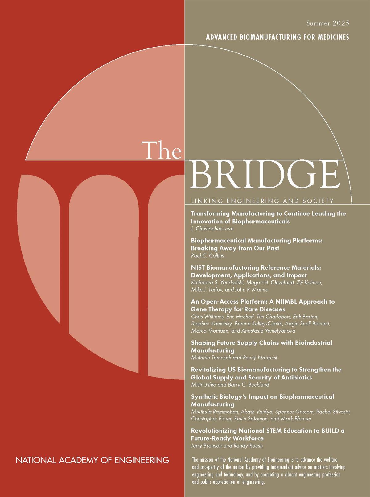 Summer Bridge on Advanced Biomanufacturing for Medicines