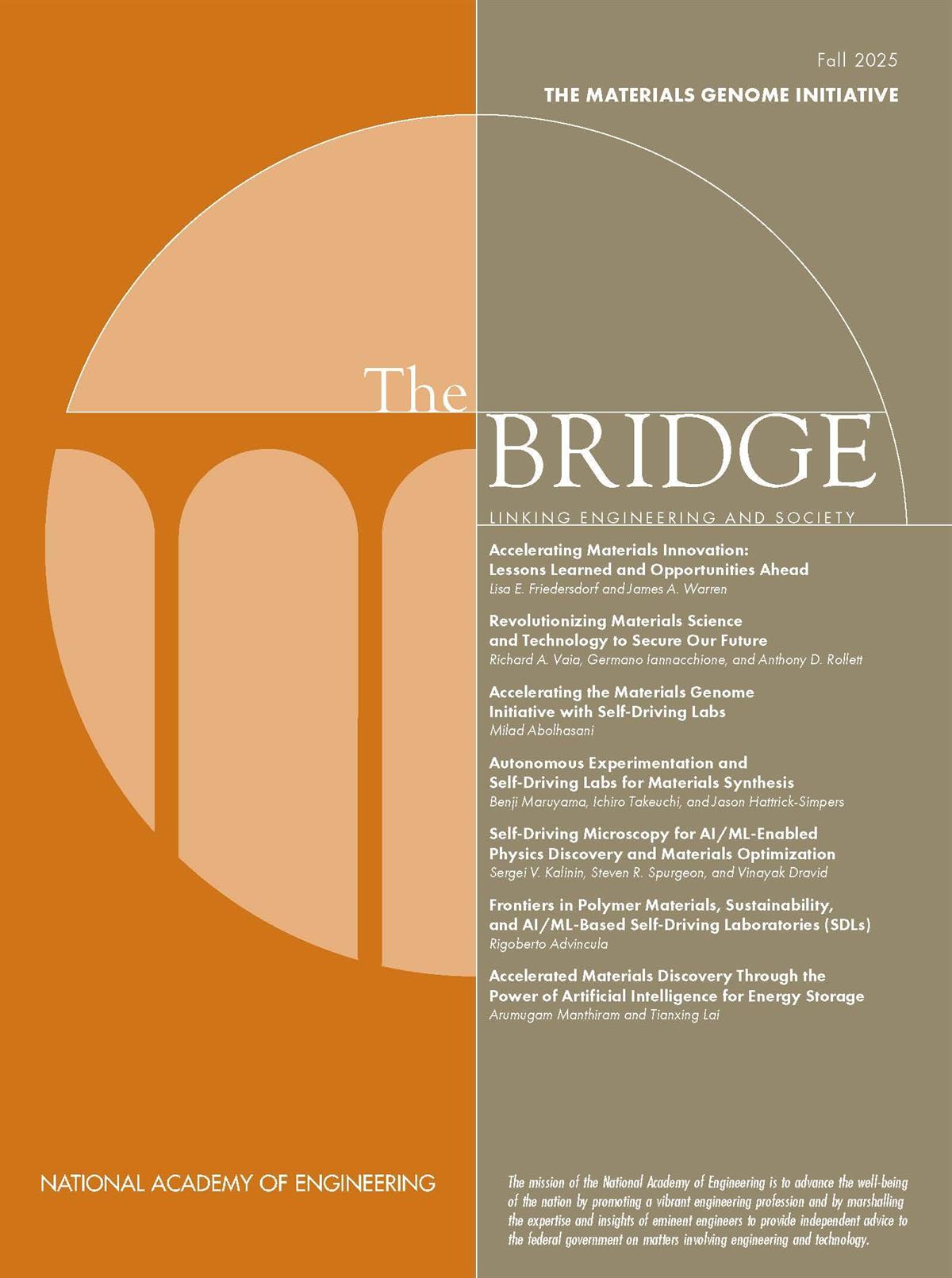 Fall Bridge on the Materials Genome Initiative